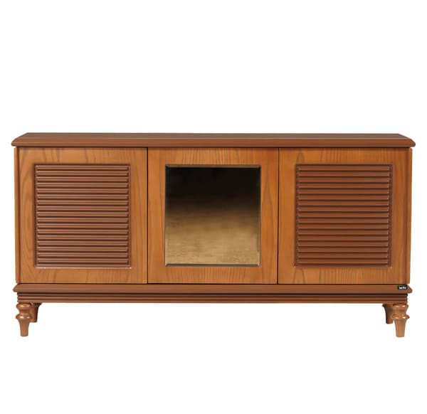 ست آینه کنسول و میز تلویزیون (تی وی) و میز جلومبلی و عسلی ۶ تکه پالونیا مدل الین