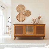 ست آینه کنسول و میز تلویزیون (تی وی) و میز جلومبلی و عسلی ۶ تکه پالونیا مدل الین