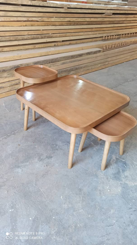 جلو مبلی و عسلی پالونیا مدل لبه دار مربعی