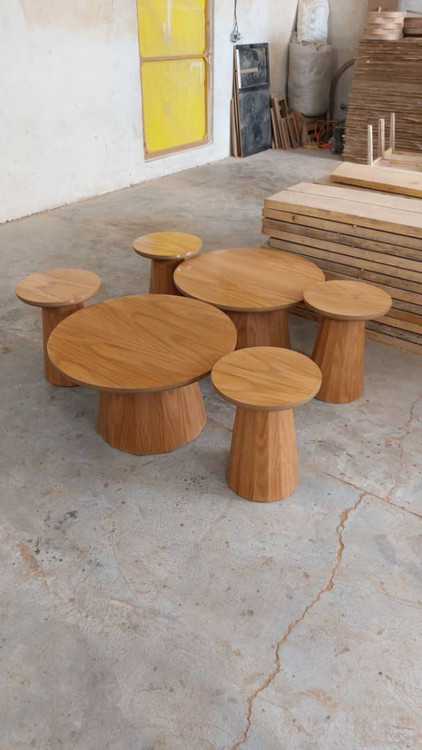 جلو مبلی و عسلی پالونیا مدل قارچی