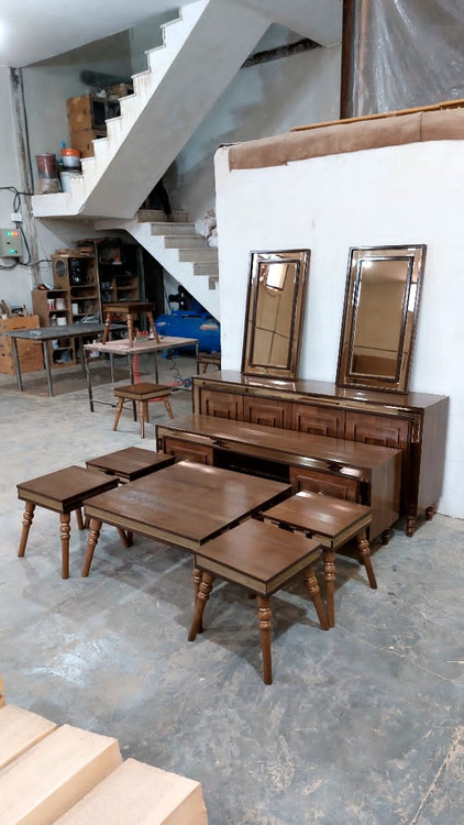 جلو مبلی و عسلی پالونیا مدل نگین