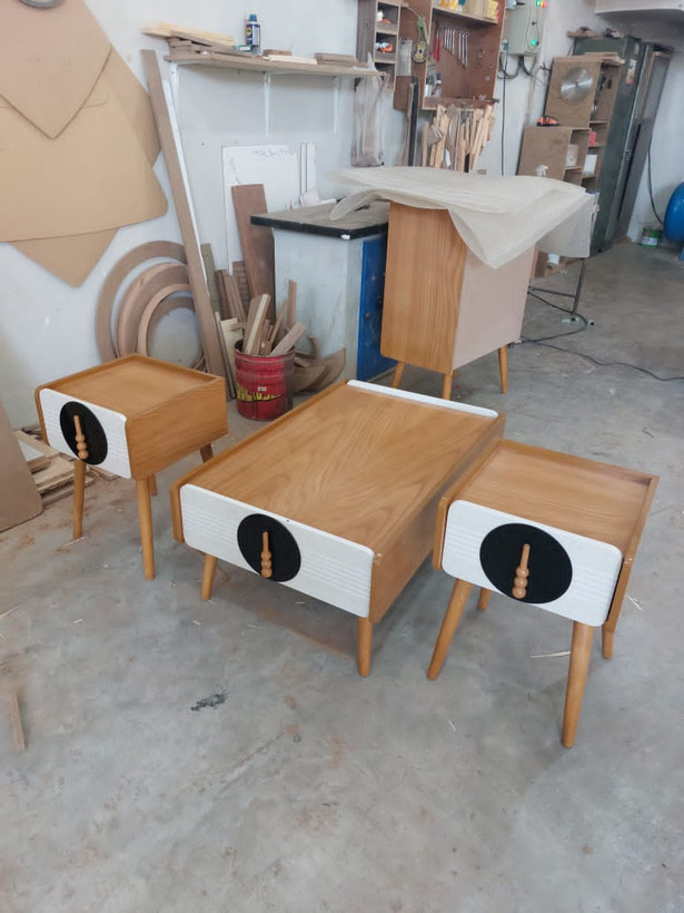 جلو مبلی و عسلی پالونیا مدل رولکسی