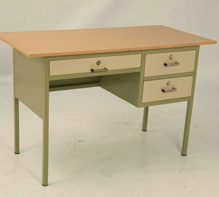 میز معلم سه کشو فلزی پالونیا