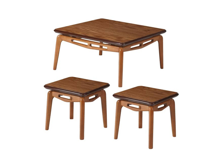 ست جلومبلی و عسلی چوبی 3 تکه پالونیا مدل 211