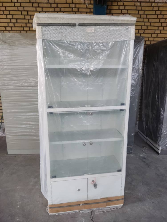 کمد (کتابخانه)فلزی 4 شیشه آزمایشگاهی پالونیا