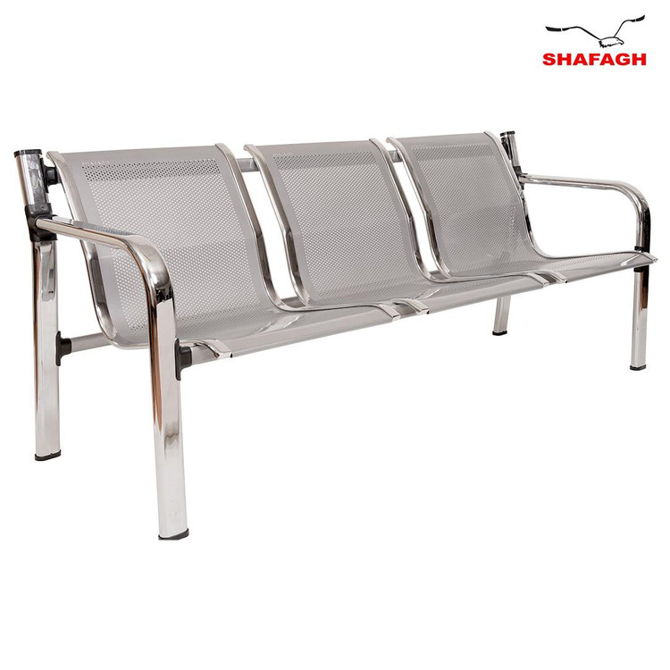 صندلی انتظار پانچی و خطی سه نفره شفق مدل F253