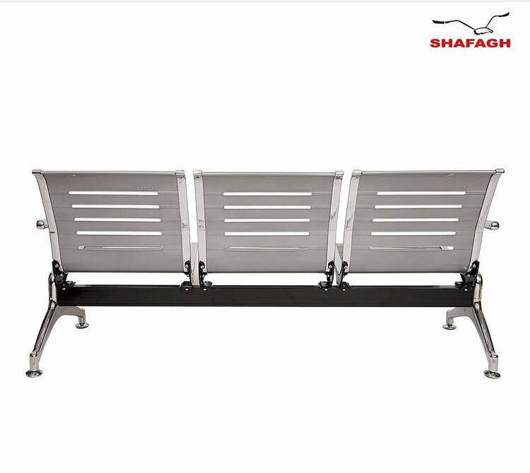 صندلی انتظار پانچی و خطی سه نفره شفق مدل H153