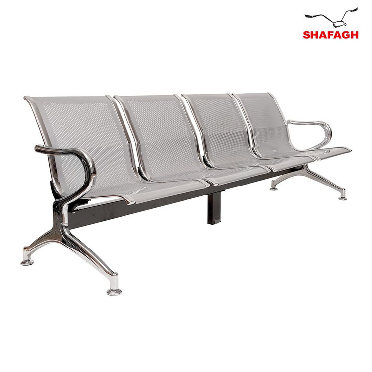 صندلی انتظار پانچی و خطی چهارنفره شفق مدل H154