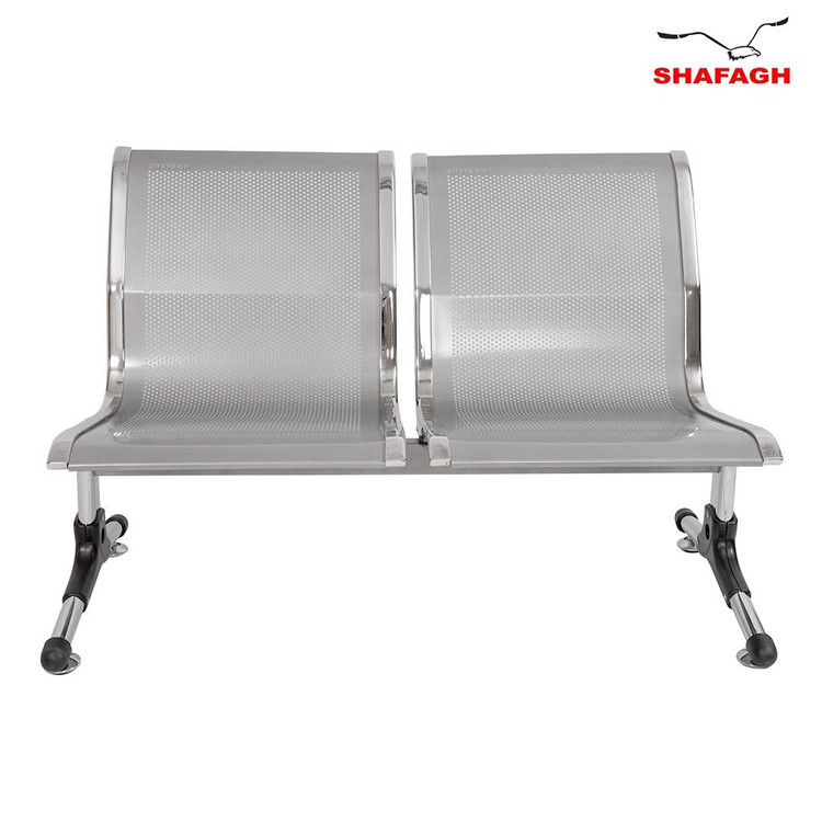صندلی انتظار پانچی و خطی دو نفره بدون دسته شفق L152