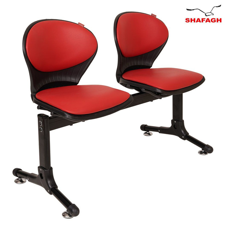 صندلی انتظار صدفی دو نفره با تشک شفق مدل NT110