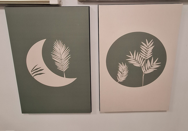 تابلو دکوراتیو مدرن دوتکه پالونیا طرح 07