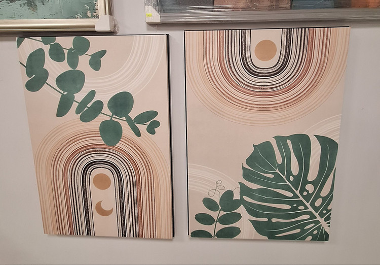 تابلو دکوراتیو مدرن دوتکه پالونیا طرح 10