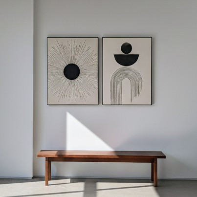 تابلو دکوراتیو مدرن دوتکه پالونیا طرح 04