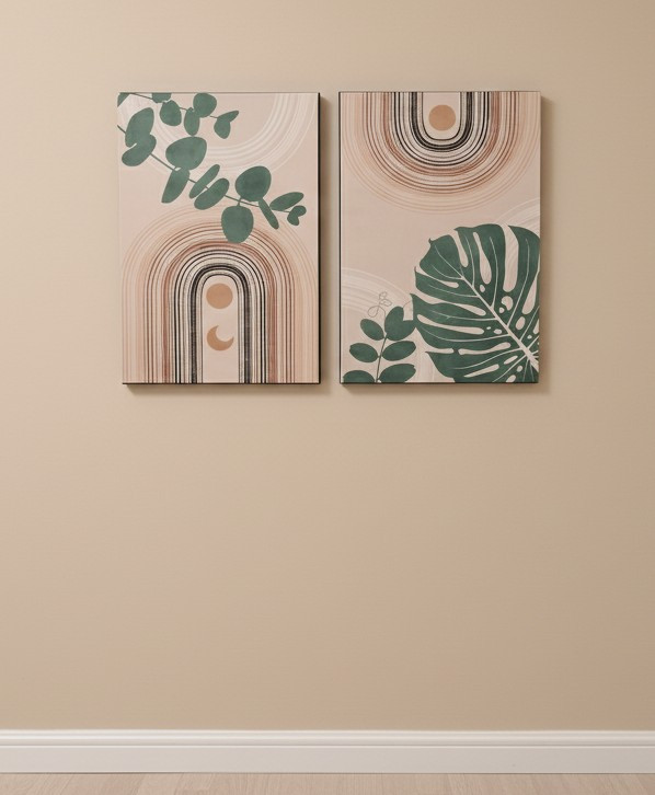 تابلو دکوراتیو مدرن دوتکه پالونیا طرح 10
