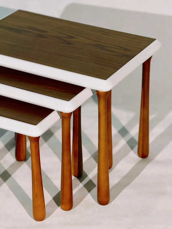 ست جلومبلی و عسلی چوبی4 تکه پالونیا مدل 209