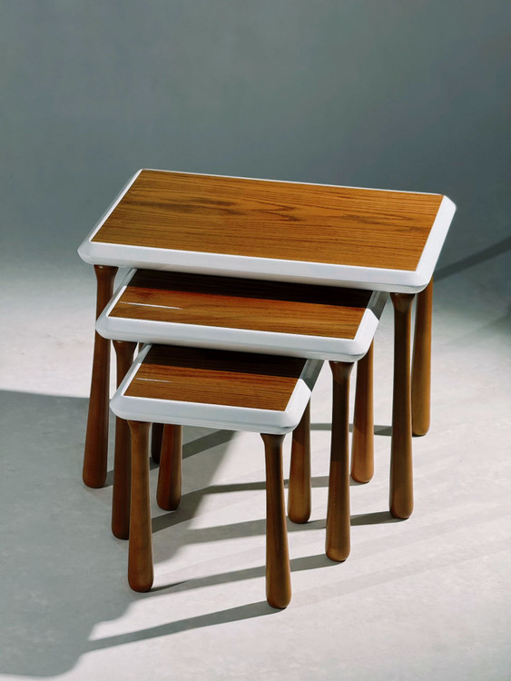 ست جلومبلی و عسلی چوبی4 تکه پالونیا مدل 209