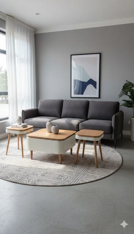 ست جلو مبلی و عسلی پالونیا مدل هرمس