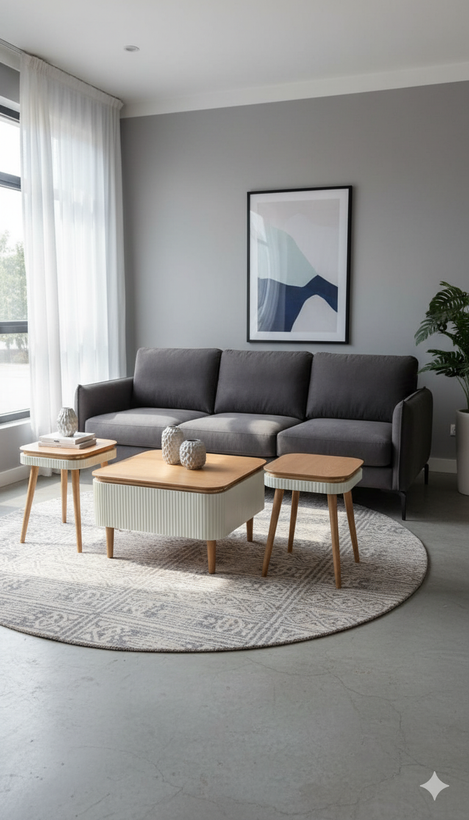 ست جلو مبلی و عسلی پالونیا مدل هرمس