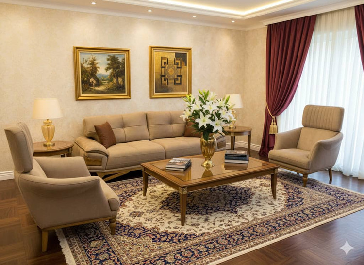 مبل راحتی مدل ماهور پالونیا