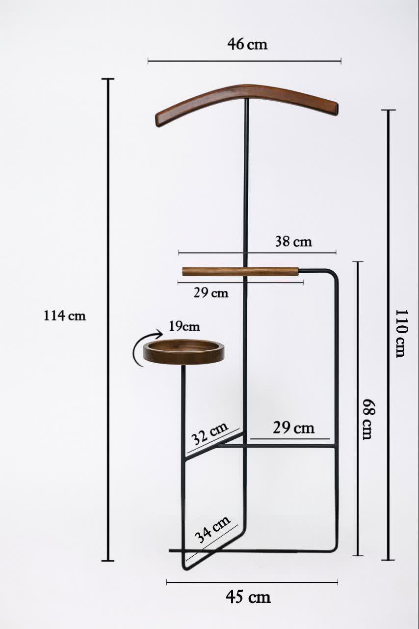 چوب لباسی (جالباسی) پالونیا مدل جهان