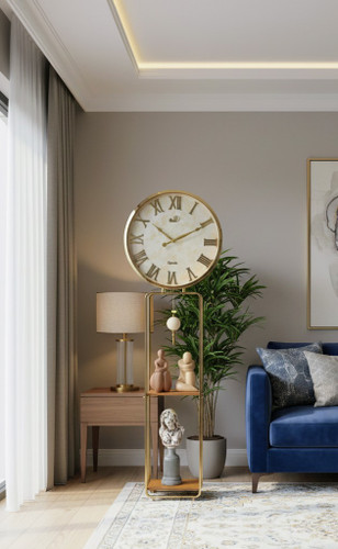 ساعت ایستاده شلف دار