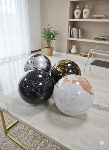 کره زمین توپی گردان ال ای دی دار