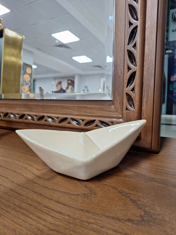 مجسمه سرامیکی مدل قایق کاردستی