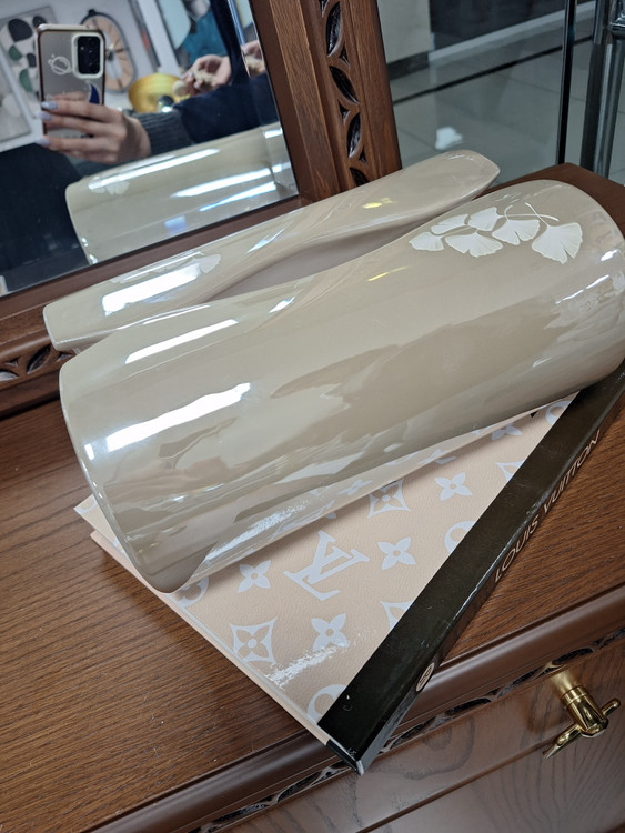 جا دستمالی سرامیکی مدل نیلوفر