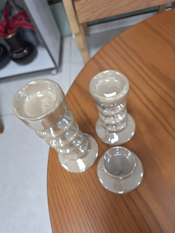 جا شمعی حلقه ای سرامیکی مدل ساکورا سه سایز