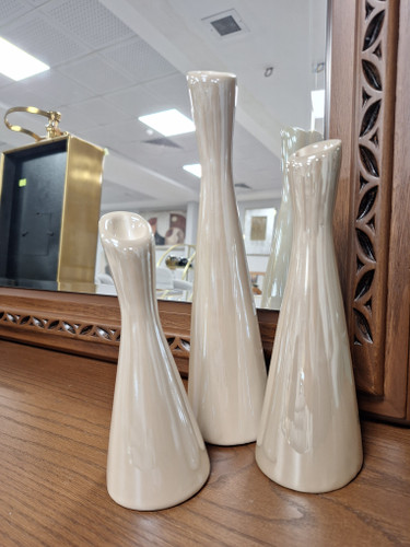 جا شمعی سرامیکی مدل شیپوری سه سایز