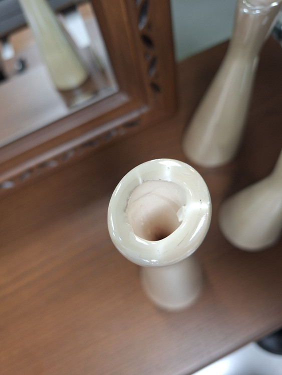 جا شمعی سرامیکی مدل شیپوری سه سایز