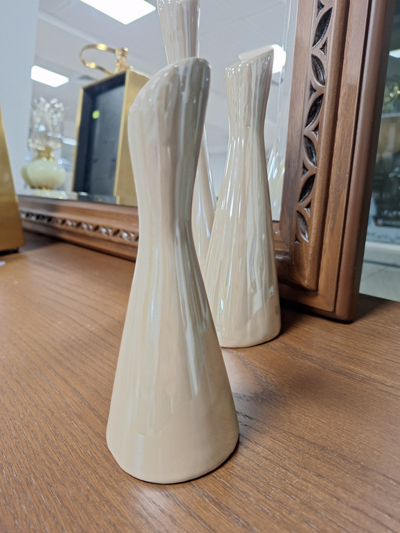 جا شمعی سرامیکی مدل شیپوری سه سایز