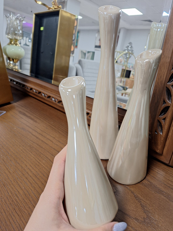 جا شمعی سرامیکی مدل شیپوری سه سایز