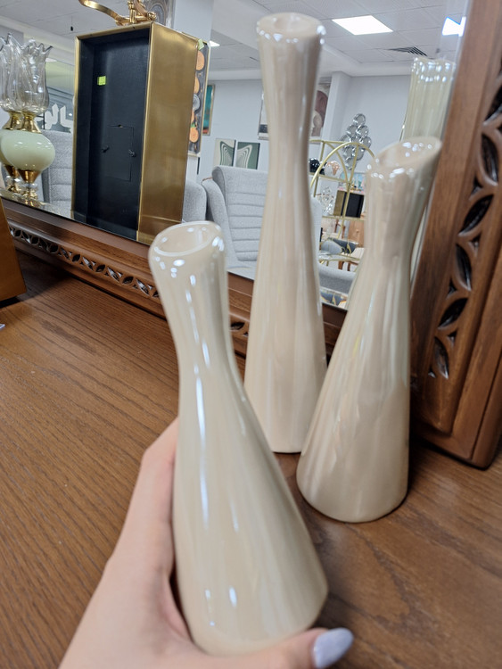 جا شمعی سرامیکی مدل شیپوری سه سایز