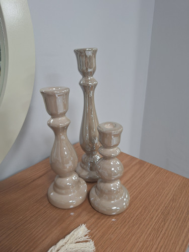 جا شمعی سرامیکی مدل اعلا سه سایز