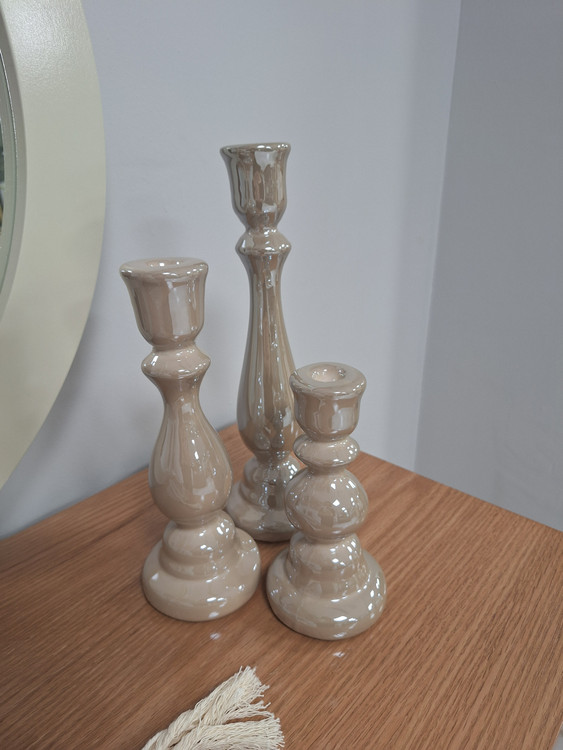 جا شمعی سرامیکی مدل اعلا سه سایز