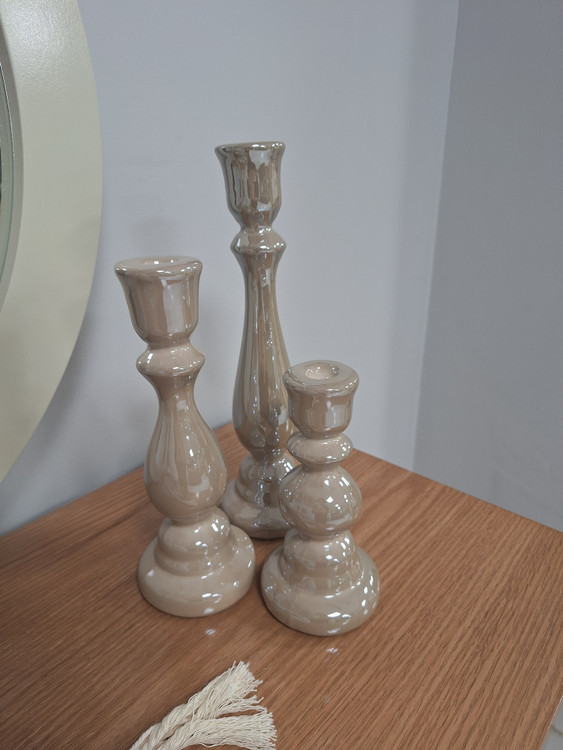 جا شمعی سرامیکی مدل اعلا سه سایز