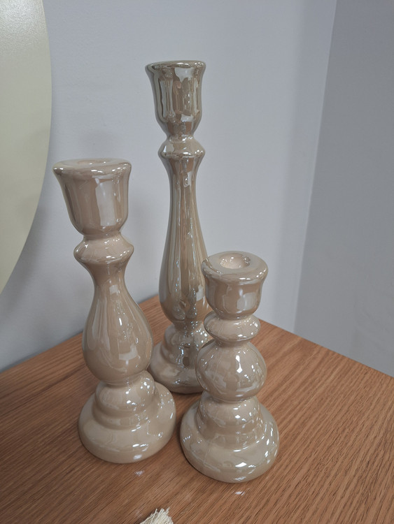 جا شمعی سرامیکی مدل اعلا سه سایز