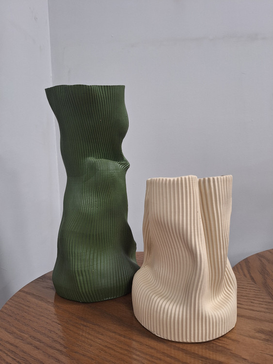 گلدان دکوراتیو دوسایز مدل دفرمه