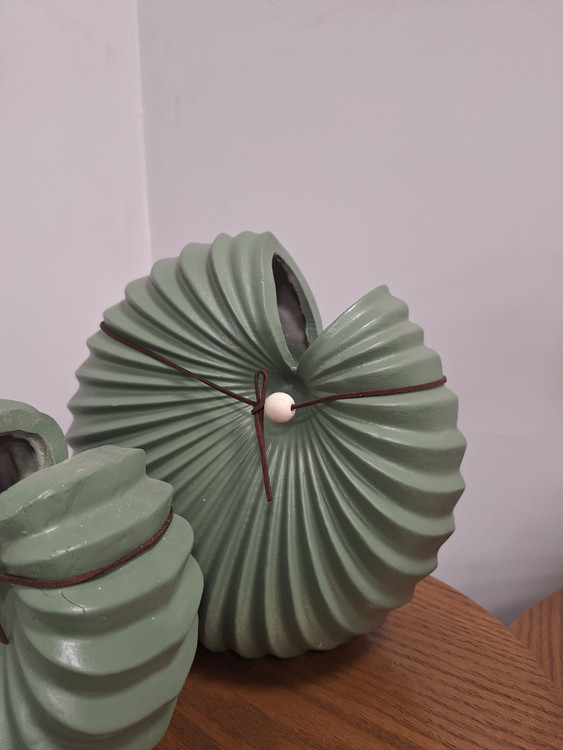 گلدان دکوراتیو دو سایز مدل حلزونی