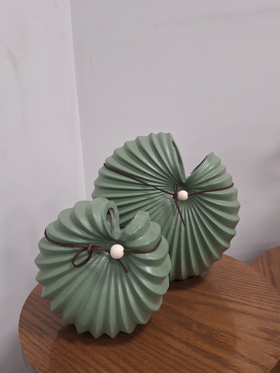 گلدان دکوراتیو دو سایز مدل حلزونی