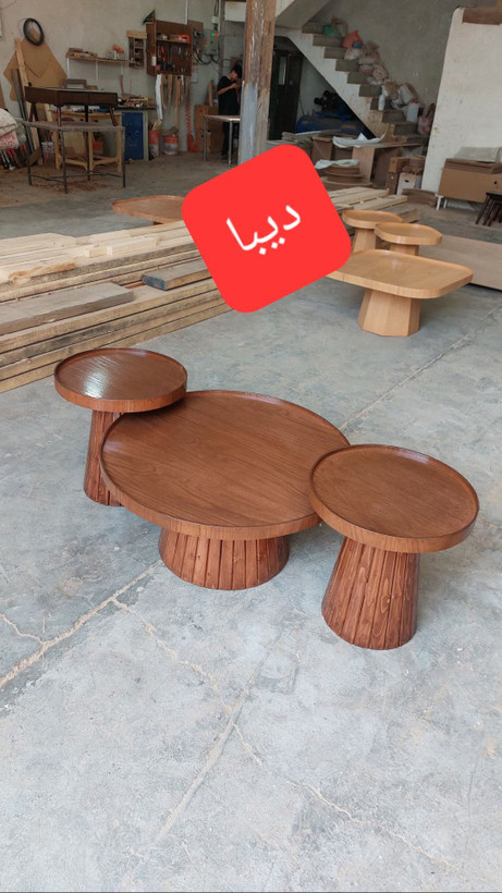 جلو مبلی و عسلی سه تکه پالونیا مدل دیبا